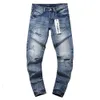 Herren 2024 Street Purple Brand Jeans Mode Mode Delessed gerade Beinhosen