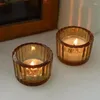 Candle Holders 20 Pcs Votive Tea Light For Floating Centerpieces Tables Clear Glass Cute Mini Ribbed Party Home Decor