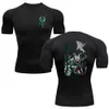 T-shirts pour hommes Anime Bleach Compression Shirt Men Hommes Running T-shirt Gym Sports Séchable Sèche Black Fitness Bodyswear Body Body