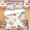 Bedding Sets Spring Flowers 3D Printed Set Duvet Covers Pillowcases Comforter Bedclothes Bed Linen