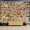 Tapisserie en pierre vintage 3D Roches colorées mures country Style Country Tapstances Childroom Living Room Dortor Decor Mur Blanket 240321
