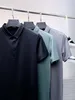 メンズポロスサマーシャツハイエンドニューエンドトップグレードアイスシルクメンズビジネスカジュアルレディースTシャツファッション快適な通気性アジアサイズM-3XL