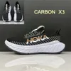 Одна кроссовка Hokah Clifton 8 Carbon x3 Женщины мужчины Bondi 8 Clifton 9 Спортивная обувь шокирующая дорожная мода Hokahs Mens Women Sneakers Supty Размер 36-45