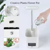 حديقة الزراعة المائية في حديقة الأعشاب الداخلية مع LED Grow Light Smart Garden Planter for Home Kitchen Automatic Timer 240403