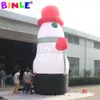 10mH (33ft) with blower Giant outdoor christmas inflatable snowman red color xmas hats for holiday decoration