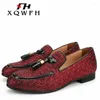 Casual Shoes XQWFH Alligator Fashion Men Men's Genuine Leather Size 5.5-13.5 Slip-on Driving