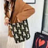 Sac mignon de dessin animé motif dames épaule sacs messager