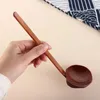 Cuillères de style japonais à longue poignée en bois cuillère à usage à usage à usage à usages à fente ustensiles ustensiles ustensiles de cuisine