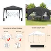 Arches, arbours, ponts pergolas extérieur 10 x pi pop-up Gazebo auvent avec paroi latérale amovible 2 pcs fenêtres à fermeture éclair 4 Sac de sable et dr otqp9