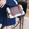 Bag modeplysch Tote Women's Handbag Casual Lambool Pu Leather Shoulder Messenger Väskor för kvinnor 2024 Designer handväska