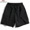 Shorts maschile Hanlu 2024 tasche multiple cargo estate all'aperto sport casual grandi dimensioni per i pantaloni di tendenza dell'uomo