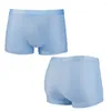 Onderbroek 6pcs/Lot Boxer shorts Men ondergoed ondergoed slipjes voor heren boksers ijs zijden mesh man sexy ademende boksers grote maat