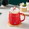 Mugs Cartoon Christmas Travel Mug Product Cup Cute Creative Planet Ceramic Large Capacity Present Drinkware