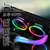 Koeling 2 -stks argb Soft Tube CPU Liquid Cooler 5V 3Pin ArgB LED -buis Sleeve Computer Case 30 LED RGB verlichting Aio Waterkoeler Tubing Vest