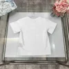 T-Shirts Marke Baby T-Shirts Sommer Zwei-Ton-Tter-Druckkinder Top-Size 100-150 cm Designer Kinder Kleidung Mädchen kurze Seve Cotton Boys Tees 24Feb20 L46