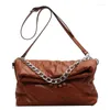 Sacs d'épauvage Bag féminin 2024 Chaîne de mode Bolso Mujer Borse Donna Marche Famose Messenger Underarm Square Tote