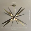 Lampki sufitowe Nordic Black Dragonfly Art Chandelier Light Luksusowy salon restauracja