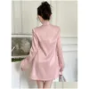 Ternos femininos Blazers Sweet French French Soar Loue Coat Mulheres elegantes