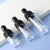 Storage Bottles Wholesale 2000PCS/lot Clear Small Glass Sample Bottle Vial With Black Cap For Perfume Cosmetic 2ml 3ml 5ml Mini Dropper