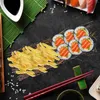 Dinnerware Sets 6 Pcs Arrangement Plate Sashimi Decor Fence Serving Tray El Background Mat Ice Backdrop For Restaurant