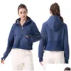 Yoga Outfit Wear Perfect Oversized Fall Winter Womens P Sweater Sports Hooded Round Neck Long Sleeves Drop Delivery Outdoors Fitness S Dhaqv