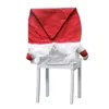 Couvre-chaise 2pcs Christmas Santa Hat Dining Back Cover pour 2024 ans