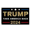 90x150cm Trump Campagne Flags Banner 2024 U.S.Dicerialial Take America Back Election Flag