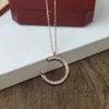 Kärlek halsbandsdesigner för kvinna hänge halsband designer personlig halsbandsdiamond halsbandstagande för män vintage halsband preppy smycken lyx