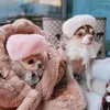 Accessori per animali domestici per cani autunno inverno beret desinger beret piccolo cappello di lana grazioso gatto forniture dolci chihuahua Yorkshire pomeranian