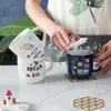 Mugs Creative 3D Hand-painted Rocket Ceramic Cup Good Implication Mug Cute Planet Lovers Personalized Mobile Phone Rack