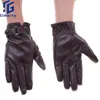 Gants cyclistes Unisexe tactile en cuir hivern