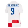 Camiseta Croacia Modric Soccer Jersey 2024 Gvardiol Kramaric Kovacic Croacia Football Shirts 24 25 Suker Brozovic Majer Jersey Kids Kit Player version version