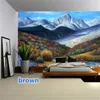 Taquestres 2024Refrefing Cenário natural Bela 3D Impressão Tapestry Bedroom Decoração de parede viva Hippie Home Decoration Mural