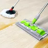 Flat Mop Floor Telescop Mop 360 -graders handtag mopp för hemköksplattor Rengöring Spin Mop Rotating Superfine Fiber Swabbs 240329