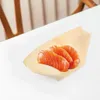 Dinnerware Sets 50pcs Placas de barcos de sushi reutilizáveis -Lingue de grade Servindo bandeja de bandejas de madeira bandejas