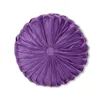 Бархатная плиссированная футона круглая тыква подушка для кушетки подушка подушка декоративная для домашнего дивана