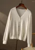 Women's Knits Thin High Quality 2024 Women Cardigan Sweater Mujer Linen COTTON Abrigo Invierno Para