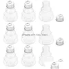 Vases 10 PCS Bouteilles de jus extérieur Récipient en plastique Plastic Porable Party Party Creative Candy Jar Small Capacity Emballage Drop Deved Dhjpk