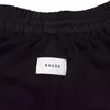 shorts rhude shorts shorts calças de praia de moda de verão masculino de alta qualidade use vermelho azul preto calças roxas mensagens curtas size s-xl