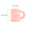 Tassen Nordic Ins Keramik Morandi Kaffee Milch Desktop Tasse Skulpturen Tasse Wohnzimmer Esstisch Haus Dekoration Zubehör