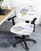 Stuhl Deckt Lavendel Love Love Das Leben, das Sie für elastische Sessel -Computerabdeckung abnehmbarer Büro -Slipcover -Split -Sitz für elastische Sessel beziehen