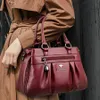 Sacs à main de luxe pour femmes sacs concepteurs 3 couches sacs en cuir sac à main grande capacité sac pour les femmes sacs d'épaule vintage haut de gamme 240401