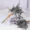 Decorative Flowers Artificial Autumn Decorations Flower Eucalyptus Plants Yugali Fall Decor For Home Red Orange