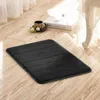 Tapetes de tapete de tapetes de espuma de memória para banheiro suave e confortável super absorvente preto 32 "x 20" arremesso de cobertor