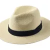 Over maat stro sun hoed voor mannen groot hoofd 62 cm Panama hoeden mannelijke buiten vissen strand opvouwbare jazz top zonnebrandcrème vizier 240403