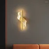 Muurlamp indoor acryl led bed bed deco licht goud zwart moderne sconce armatuur voor slaapkamer woonkamer