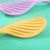 Hollow Out Hair Brush Scalp Massage Combs Hair Styling Detangler Fast föhndroogd detangling gereedschap nat droog krullend haar