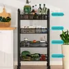 Porta portapacchi per la cucina Porta del carrello per carrello da pavimento a soffitto per bagno mobile igonetta