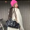 Hobo PU Leather Flap Crossbody Bags Fashion Women Shoulder Bag Luxury Purse Handbag Vintage Adjustable Strap Travel Vacation