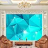 Fonds d'écran Fashion Bright Technology Irrégulet Triangular Cool Living Room Wall Profession Profession Fond Papin de peint Mural PO personnalisé
